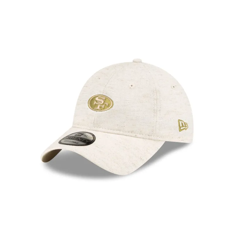 San Francisco 49ers White Hemp 9TWENTY Adjustable Hat sold by New Era