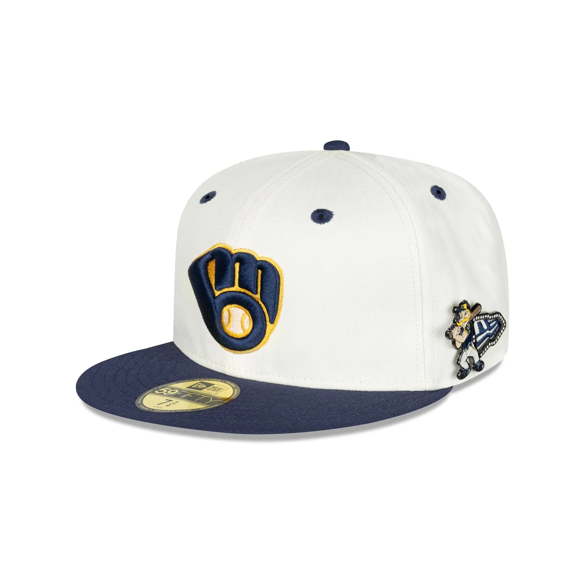 Milwaukee Brewers Mascot Pin 59FIFTY Fitted Hat sold by New Era