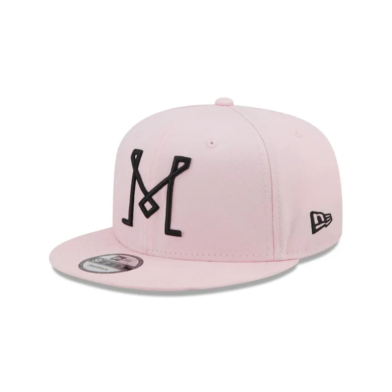 Inter Miami Pink 9FIFTY Snapback Hat made by New Era