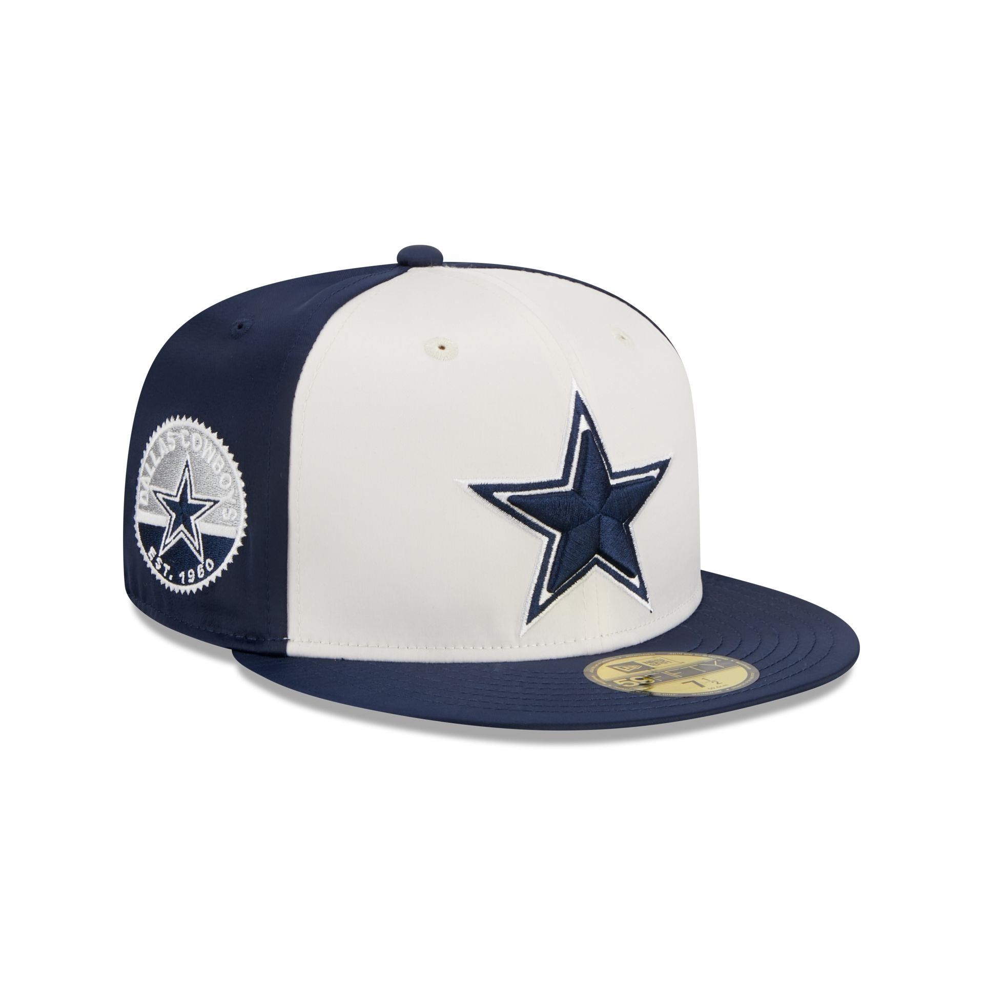 Dallas Cowboys Throwback Satin 59FIFTY Fitted Hat sold by New Era