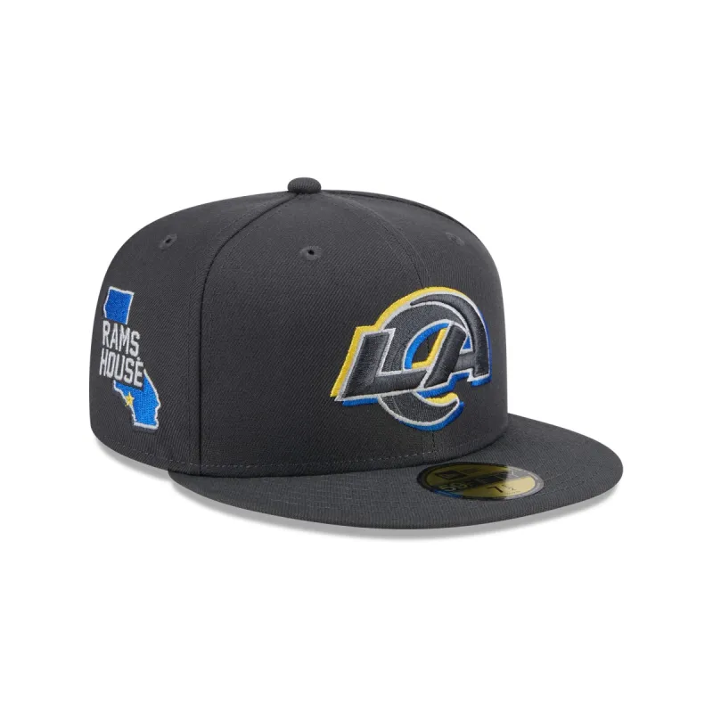 Los Angeles Rams 2024 Draft Gray 59FIFTY Fitted Hat sold by New Era