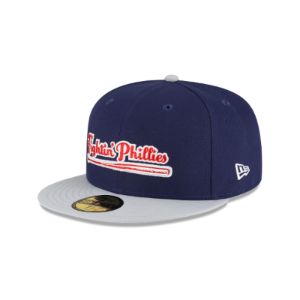 Just Caps Gray Visor Philadelphia Phillies 59FIFTY Fitted Hat sold by New Era