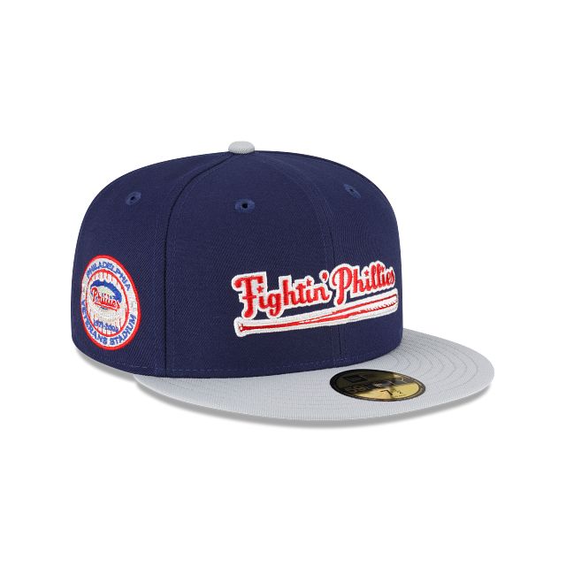 Just Caps Gray Visor Philadelphia Phillies 59FIFTY Fitted Hat sold by New Era
