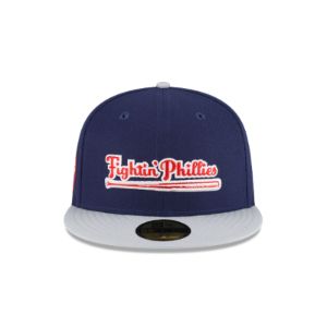 Just Caps Gray Visor Philadelphia Phillies 59FIFTY Fitted Hat sold by New Era
