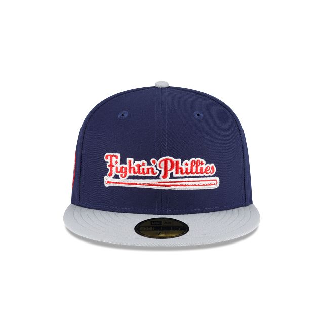Just Caps Gray Visor Philadelphia Phillies 59FIFTY Fitted Hat sold by New Era product image thumbnail 2