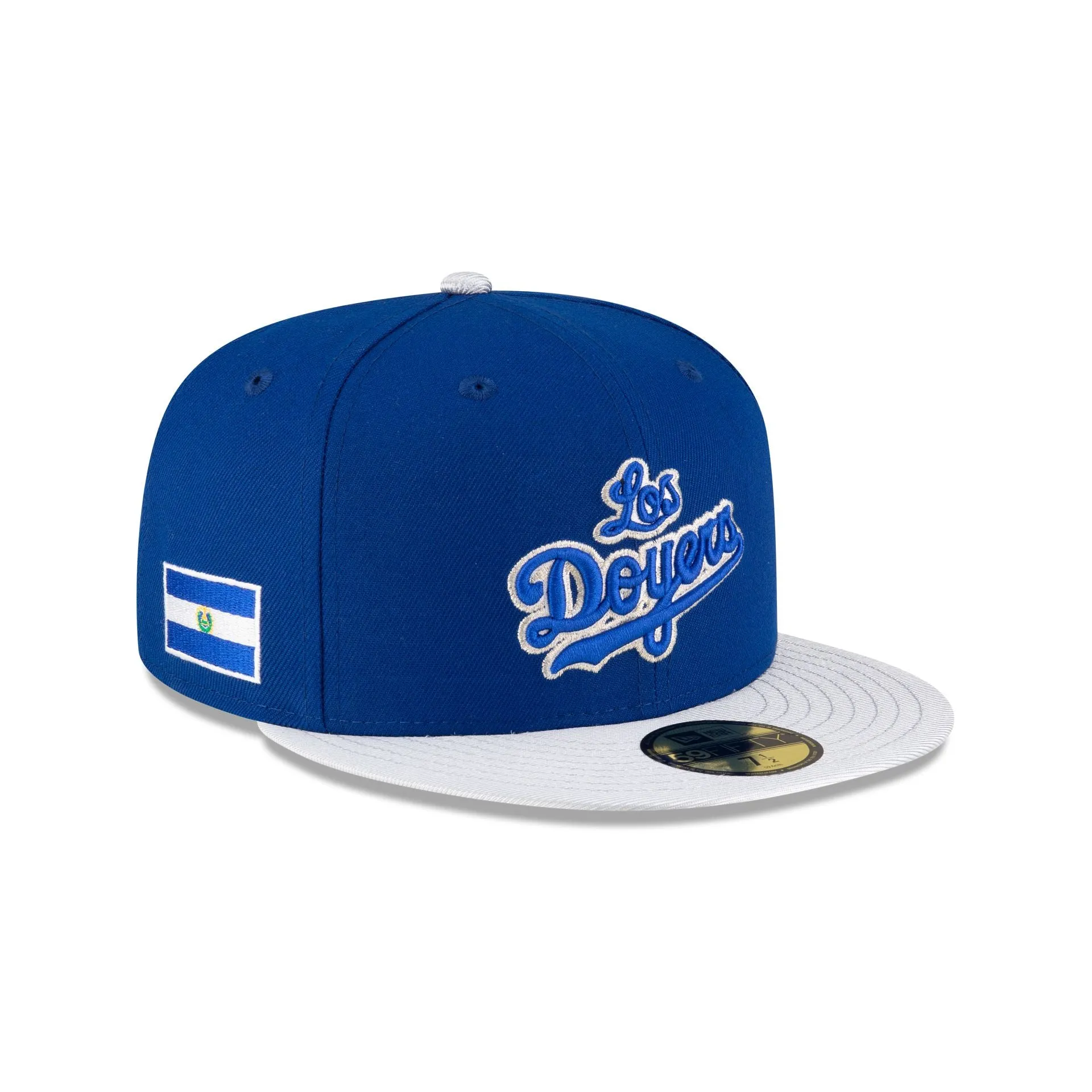 Los Angeles Dodgers x El Salvador Blue 59FIFTY Fitted Hat sold by New Era