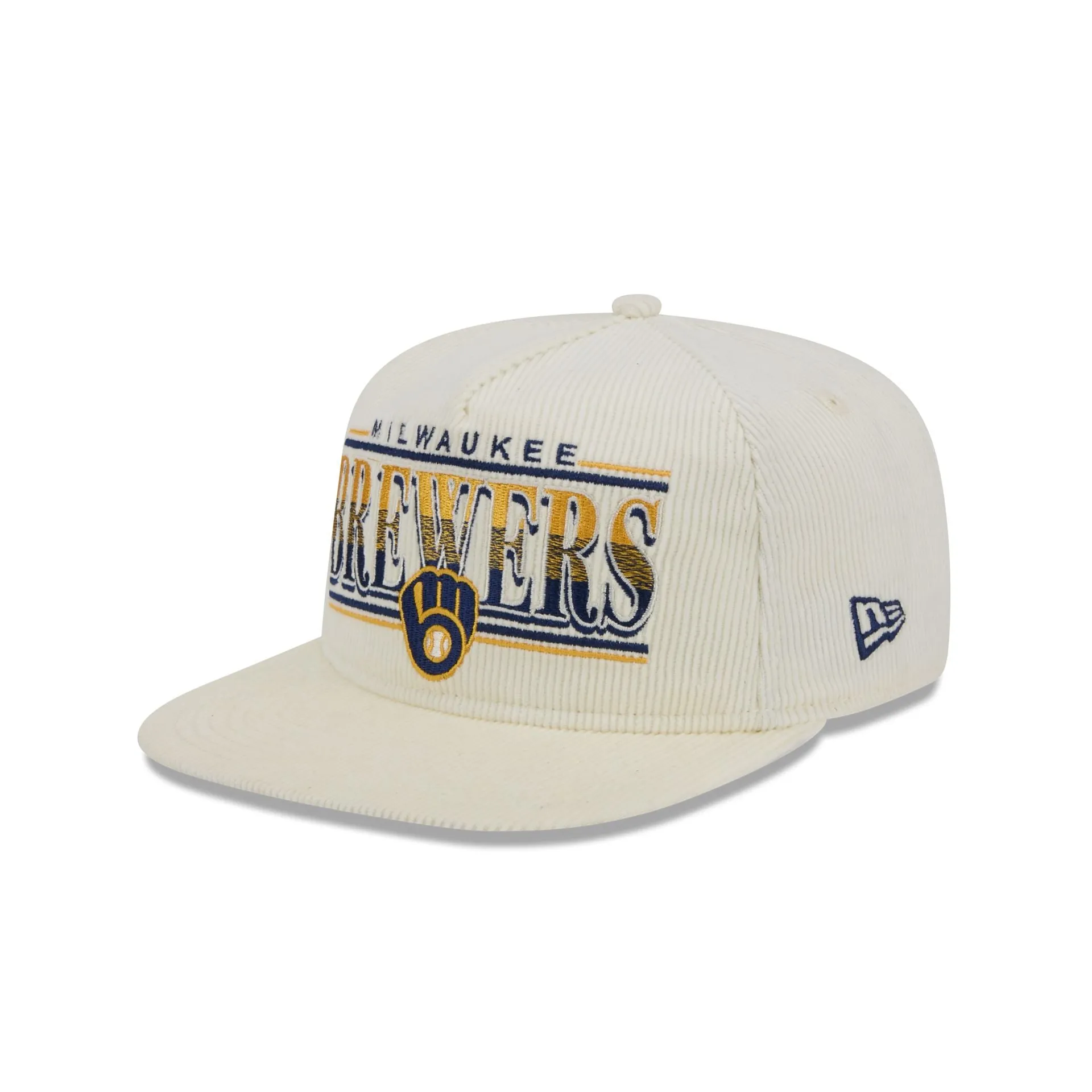 Milwaukee Brewers Throwback Corduroy Golfer Hat sold by New Era product image thumbnail 3
