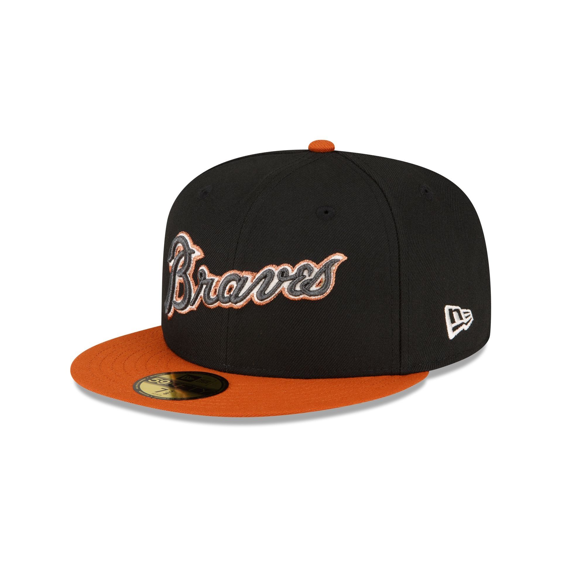 Just Caps Rust Orange Atlanta Braves 59FIFTY Fitted Hat sold by New Era product image thumbnail 3