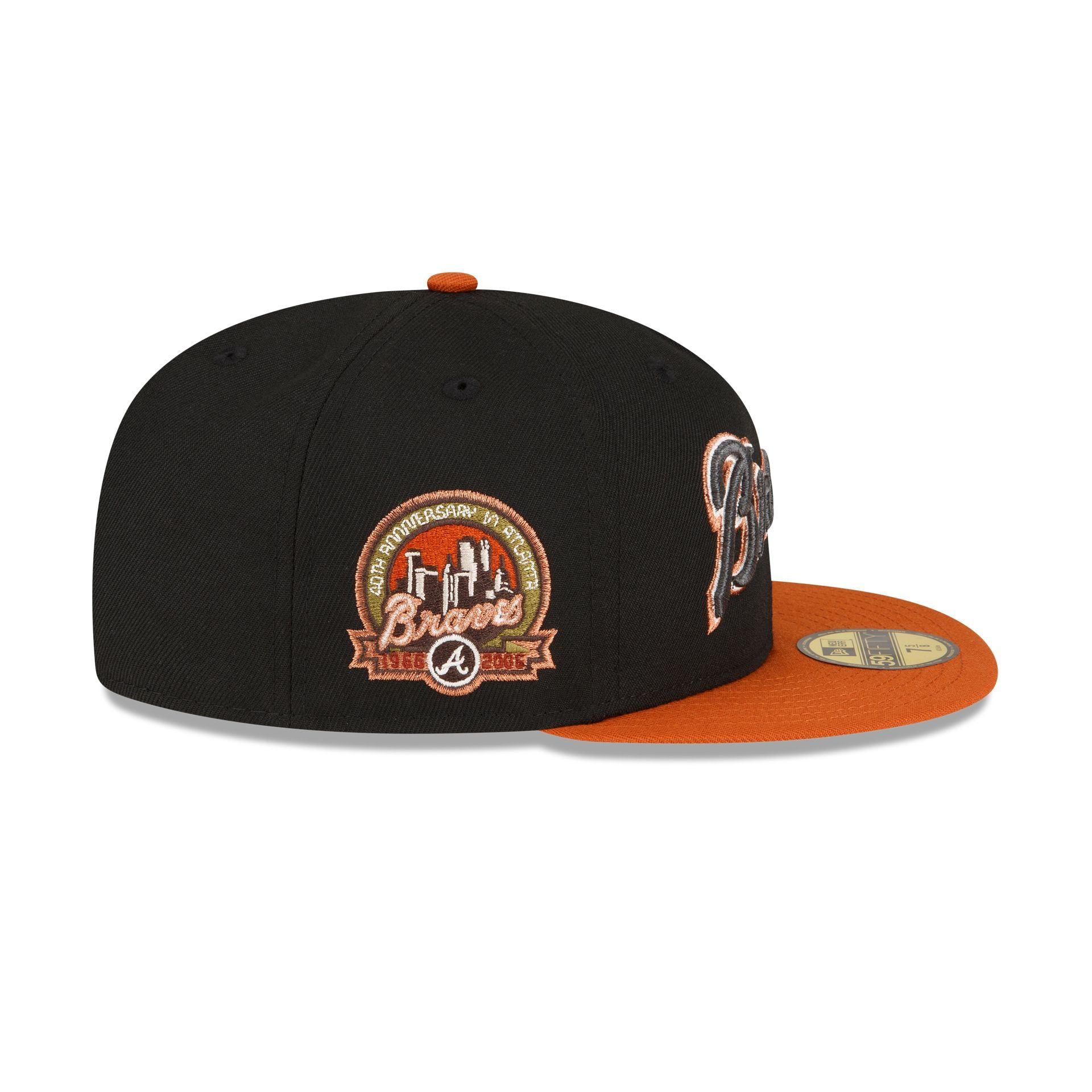 Just Caps Rust Orange Atlanta Braves 59FIFTY Fitted Hat sold by New Era product image thumbnail 4