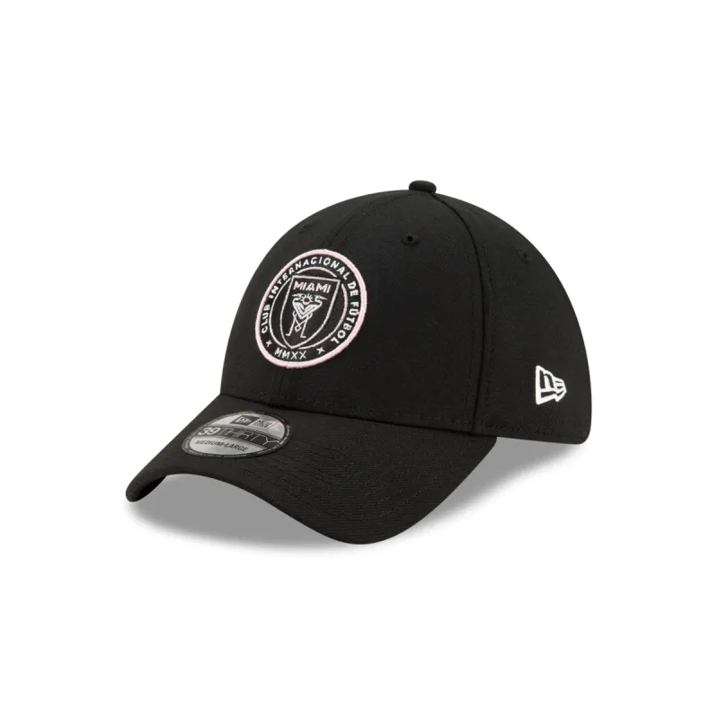Inter Miami Black 39THIRTY Stretch Fit Hat sold by New Era