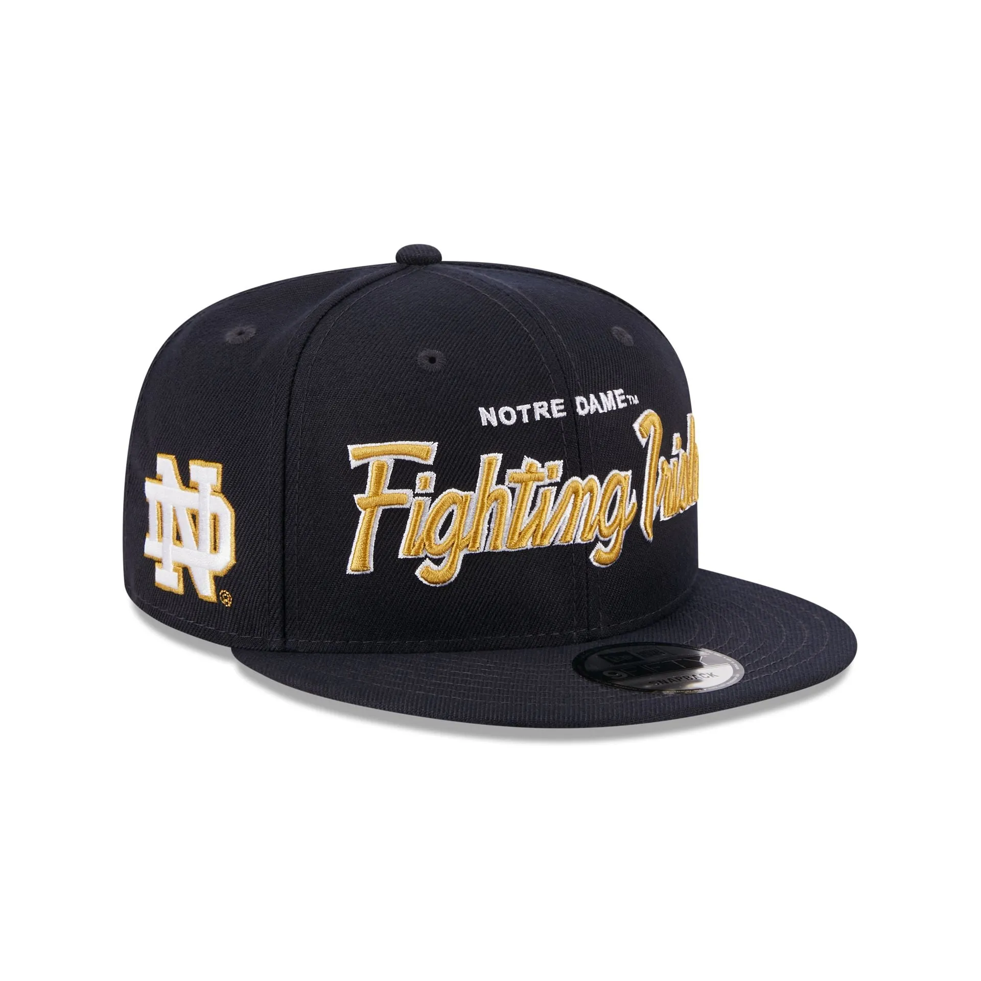 Notre Dame Fighting Irish Script 9FIFTY Snapback Hat sold by New Era