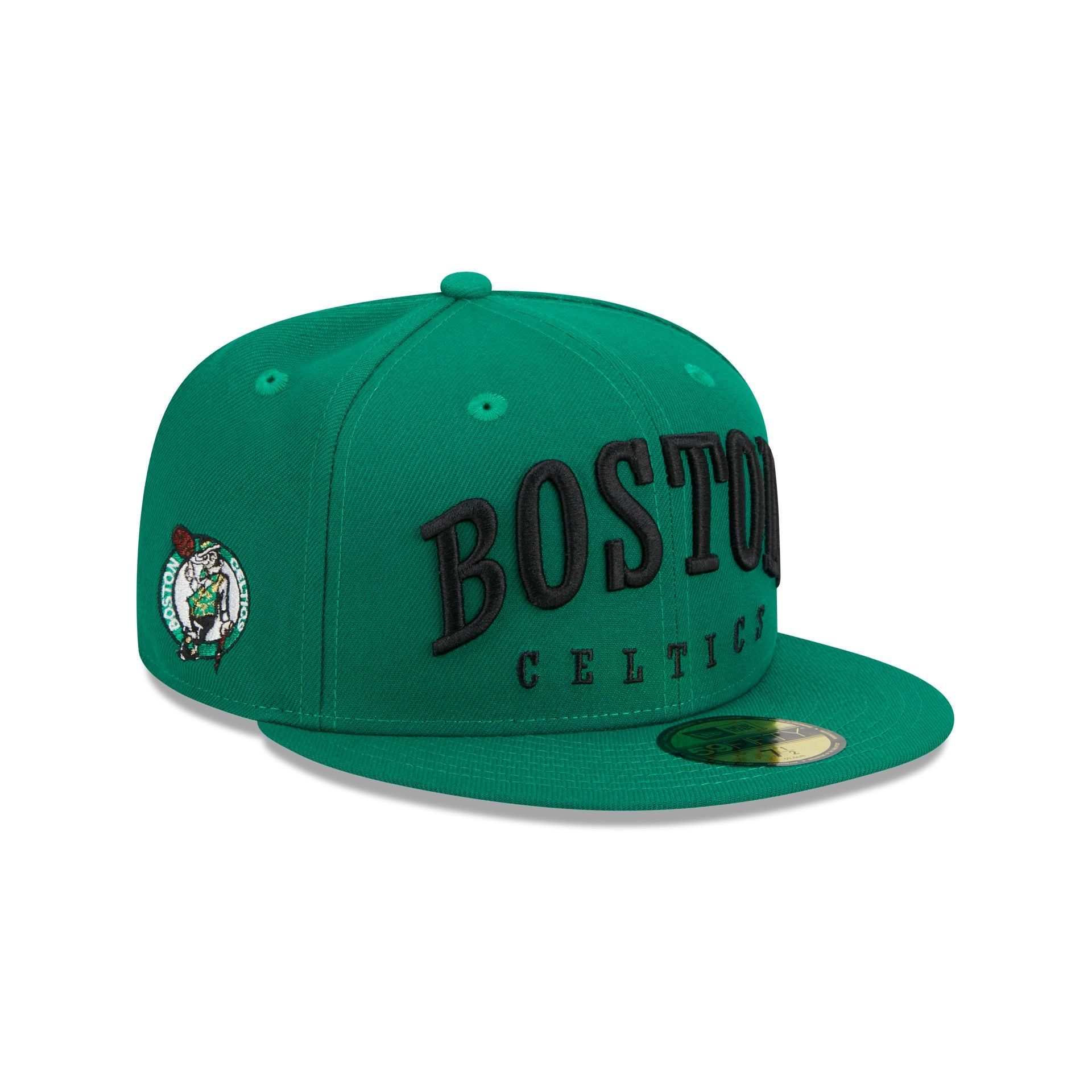 Boston Celtics Sport Night Wordmark 59FIFTY Fitted Hat sold by New Era