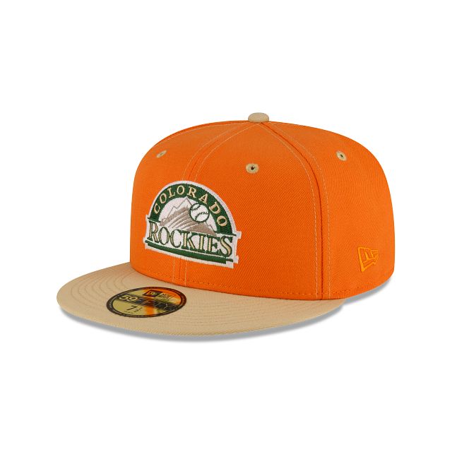 Just Caps Orange Popsicle Colorado Rockies 59FIFTY Fitted Hat sold by New Era
