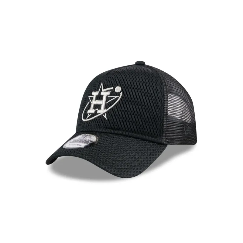 Houston Astros City Mesh 9FORTY A-Frame Trucker Hat sold by New Era