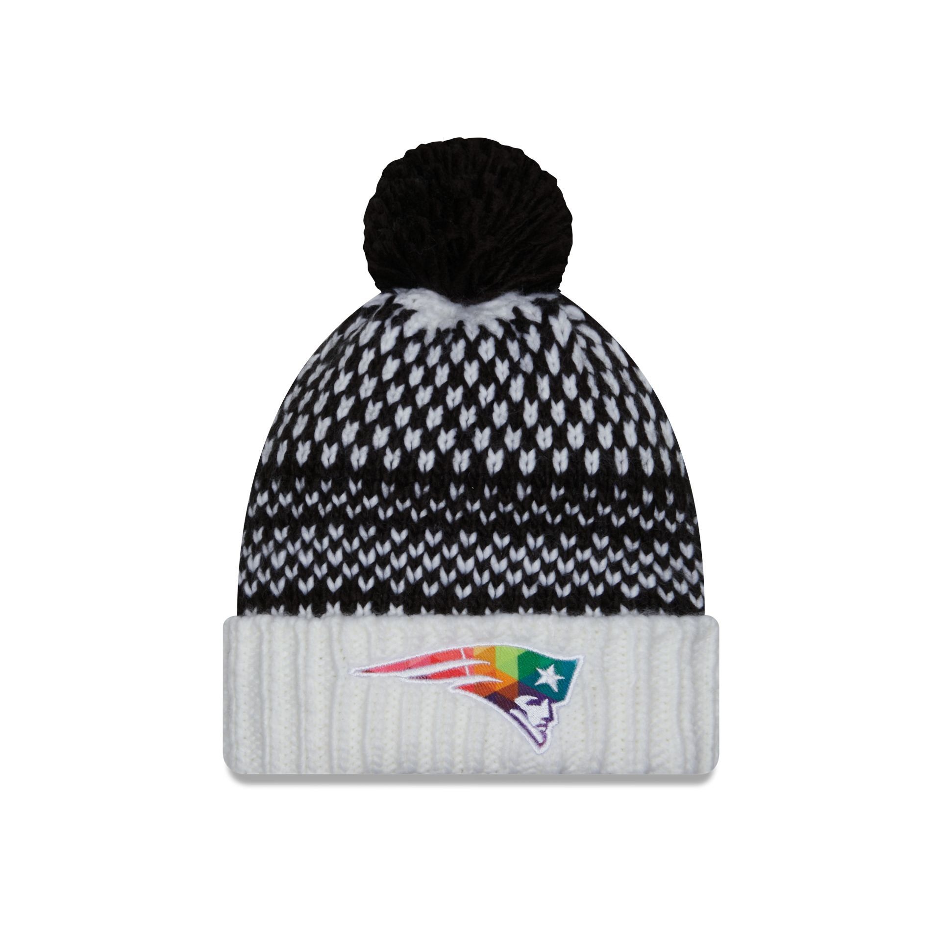 New England Patriots 2023 Crucial Catch Women's Pom Knit Hat sold by New Era