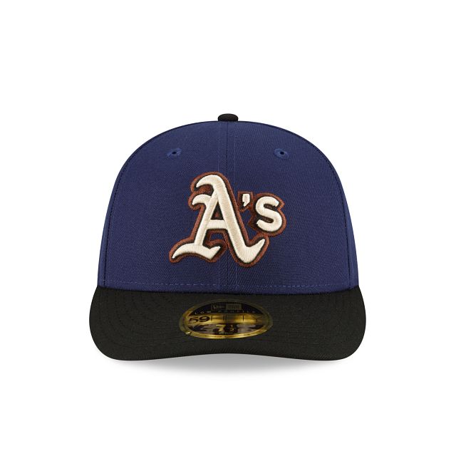 Oakland Athletics Navy Low Profile 59FIFTY Fitted Hat sold by New Era product image thumbnail 2