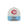Cincinnati Reds Chrome White 9FORTY A-Frame Snapback Hat sold by New Era