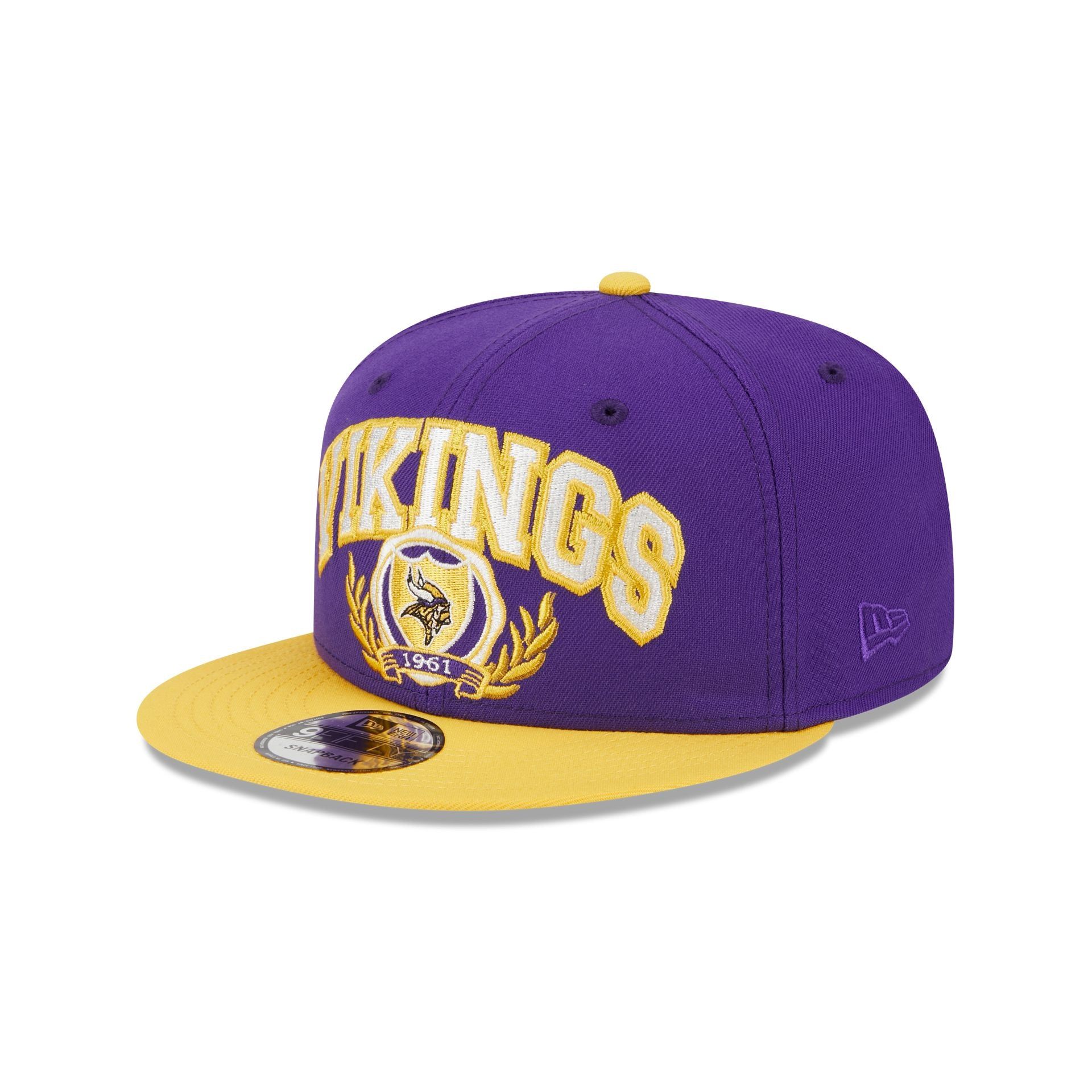 Minnesota Vikings Team Establish 9FIFTY Snapback Hat sold by New Era