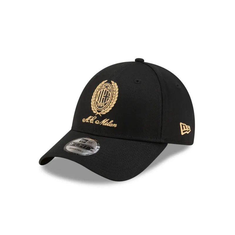 AC Milan Heritage Gold Black 9FORTY Adjustable Hat sold by New Era