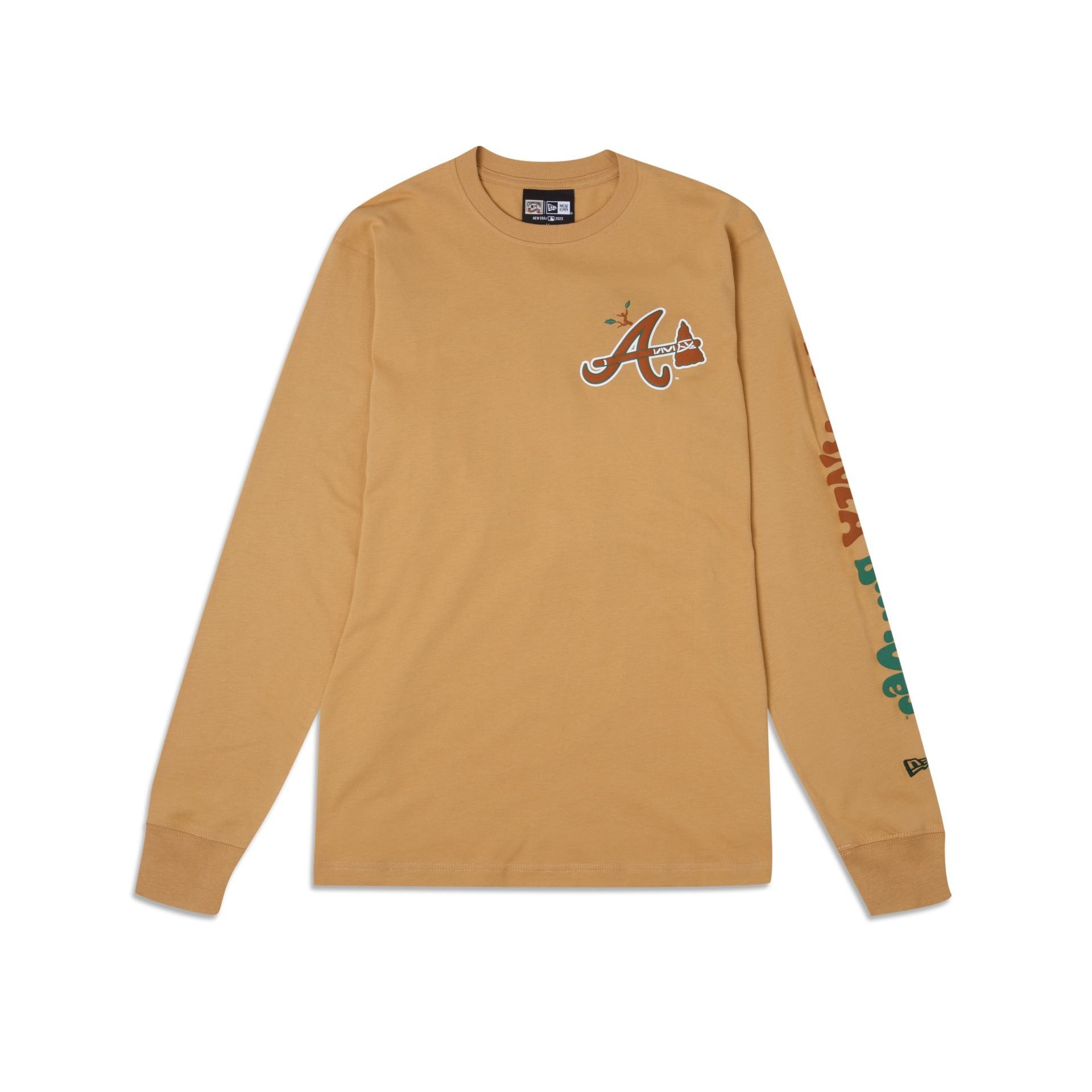 Atlanta Braves Camp Long Sleeve T-Shirt sold by New Era