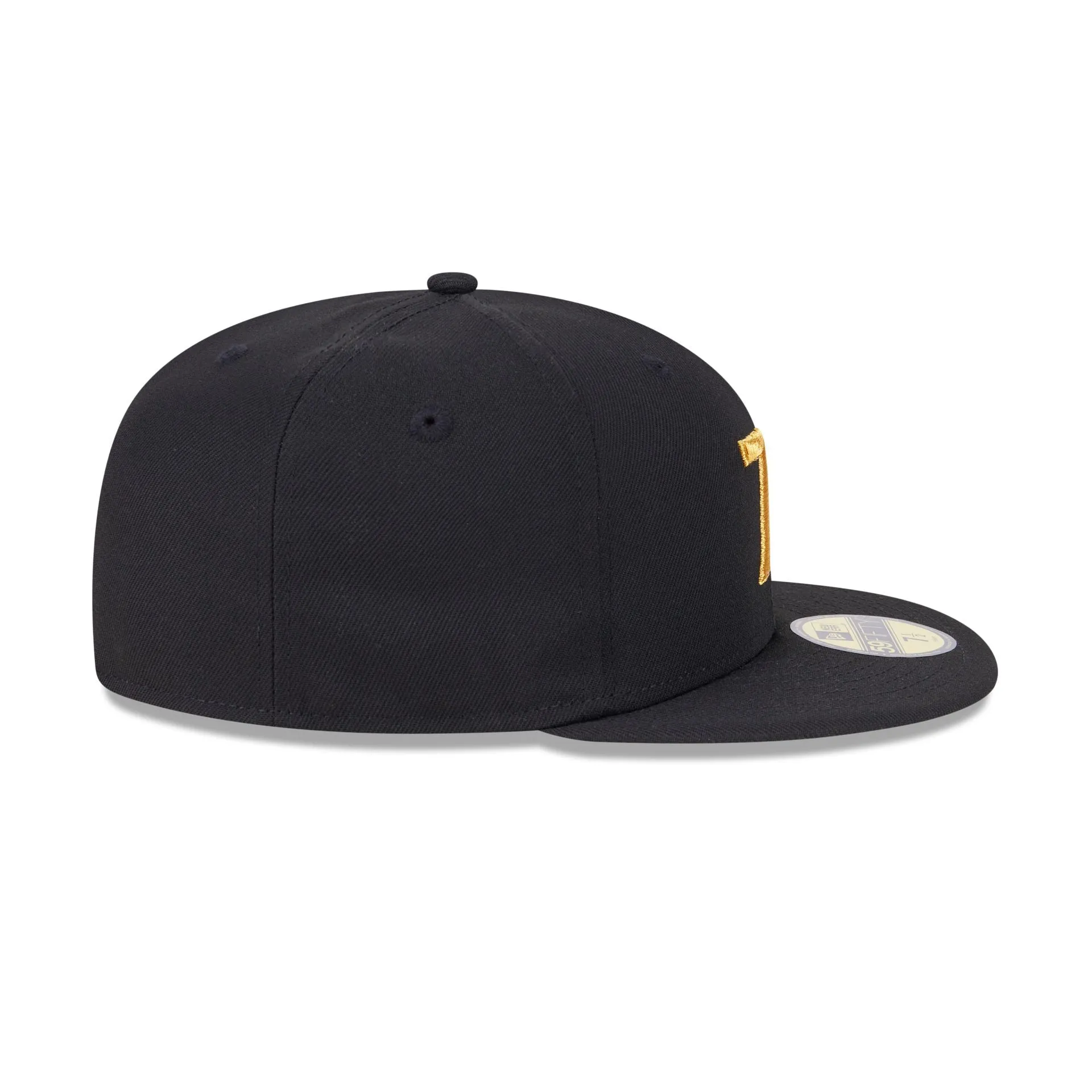 New Era Cap Signature Size 7 1/2 Black 59FIFTY Fitted Hat | Parallel