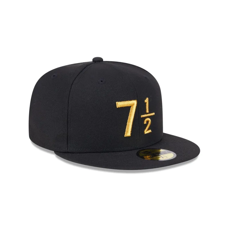 New Era Cap Signature Size 7 1/2 Black 59FIFTY Fitted Hat | Parallel