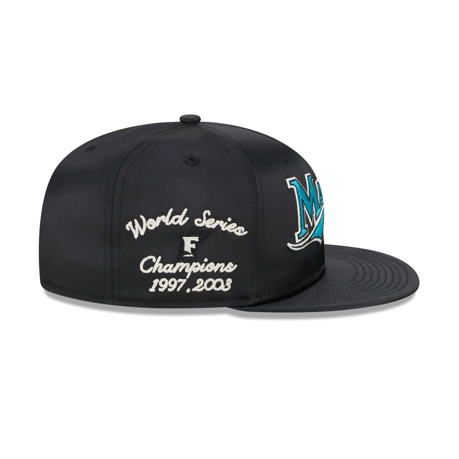 Miami Marlins Satin Script 9FIFTY Snapback Hat sold by New Era product image thumbnail 4