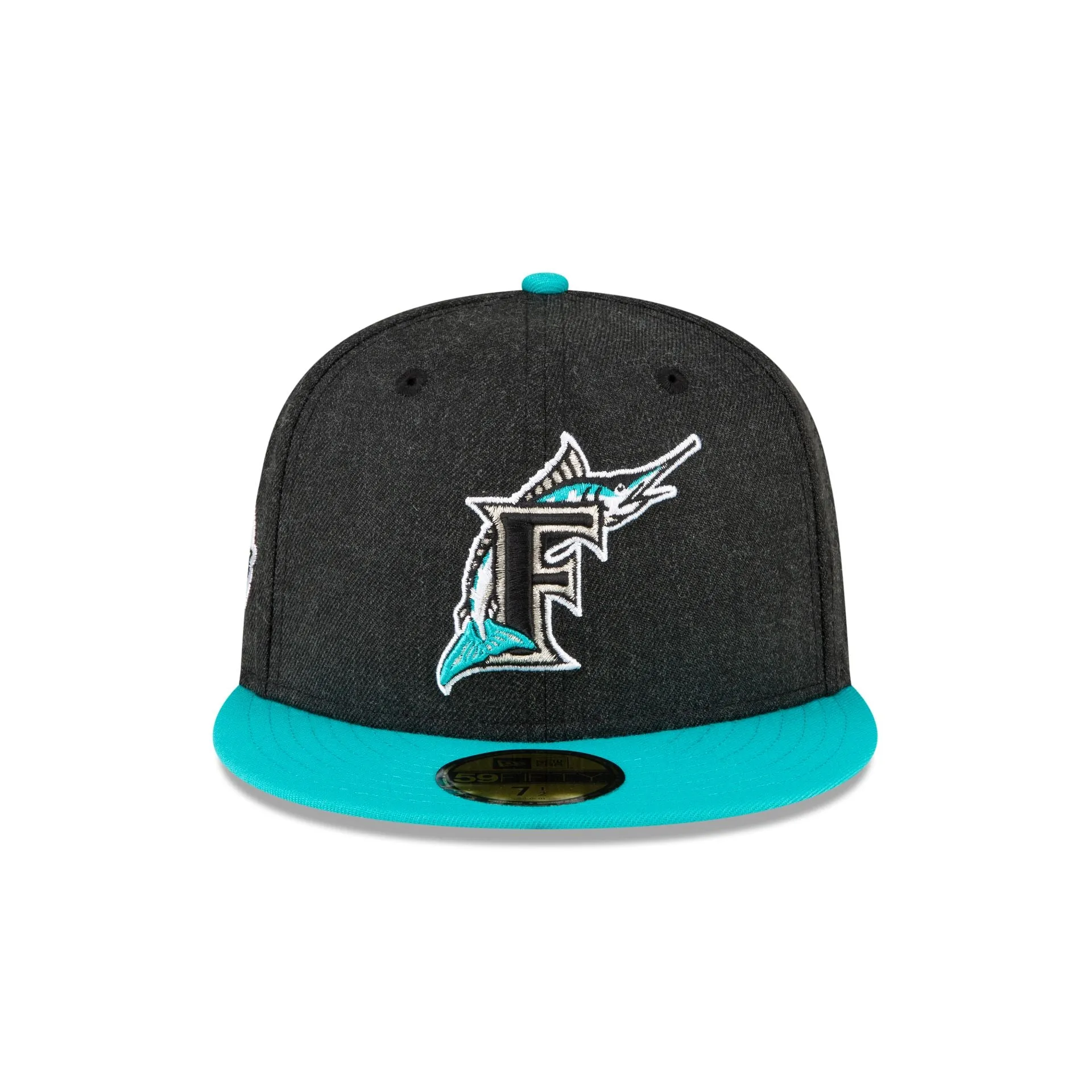Just Caps Heathered Crown Miami Marlins 59FIFTY Fitted Hat sold by New Era product image thumbnail 2