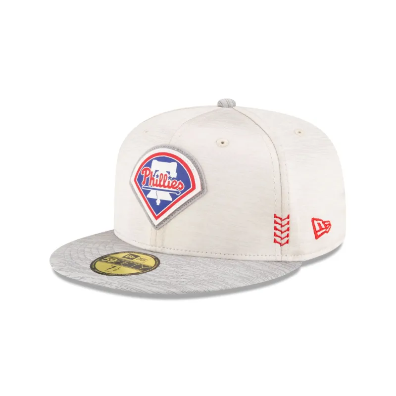 Philadelphia Phillies 2024 Clubhouse Stone 59FIFTY Fitted Hat sold by New Era