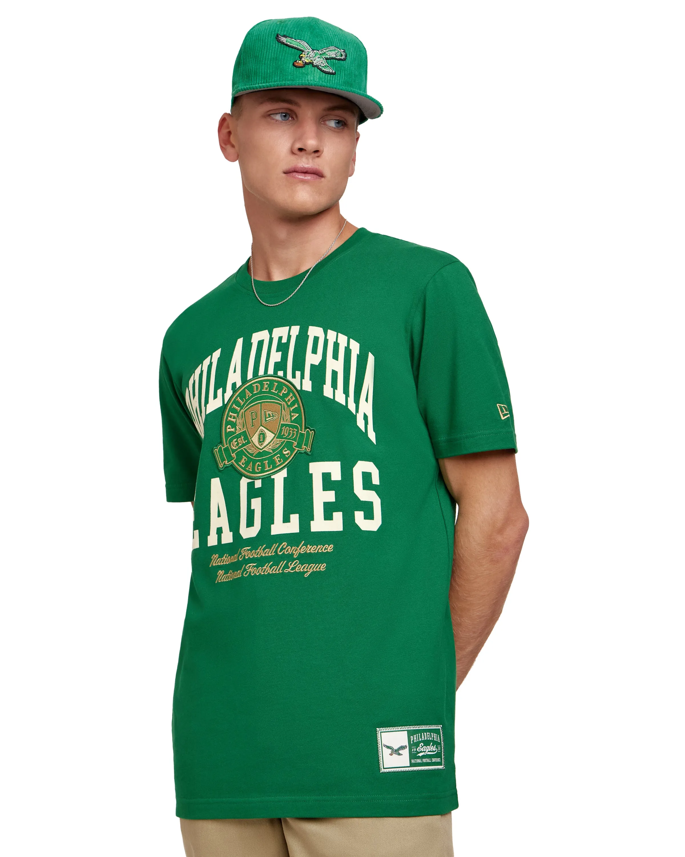 Philadelphia Eagles Letterman Classic T-Shirt sold by New Era