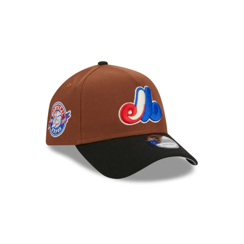 Montreal Expos Harvest 9FORTY A-Frame Snapback Hat sold by New Era