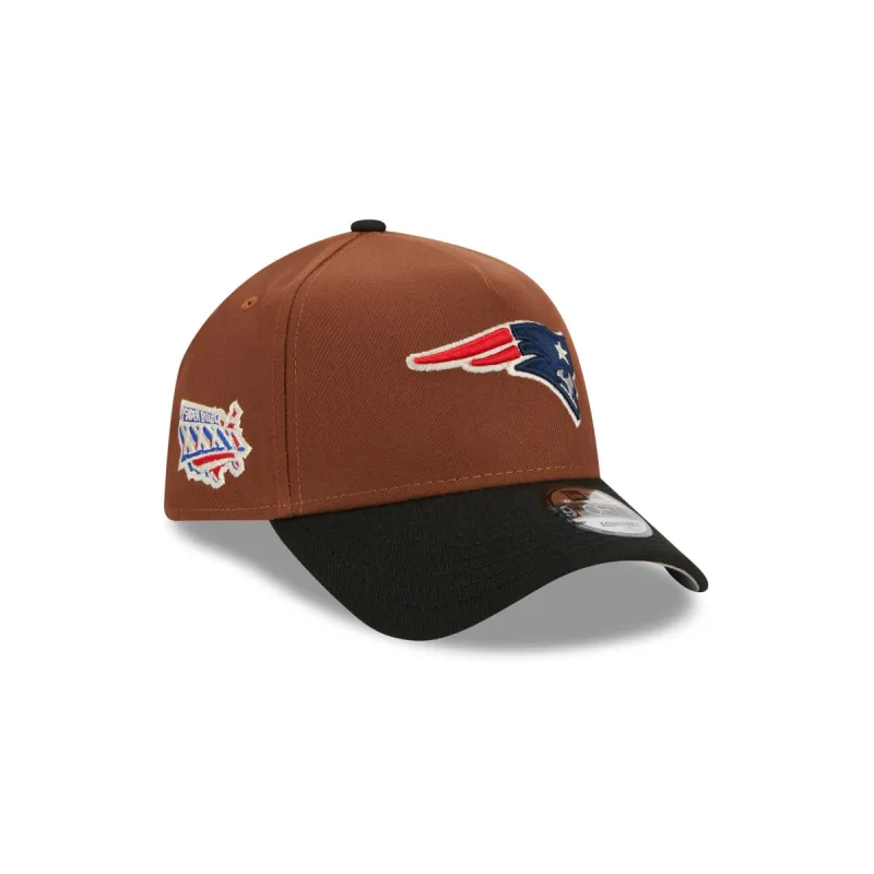 New England Patriots Harvest 9FORTY A-Frame Snapback Hat sold by New Era