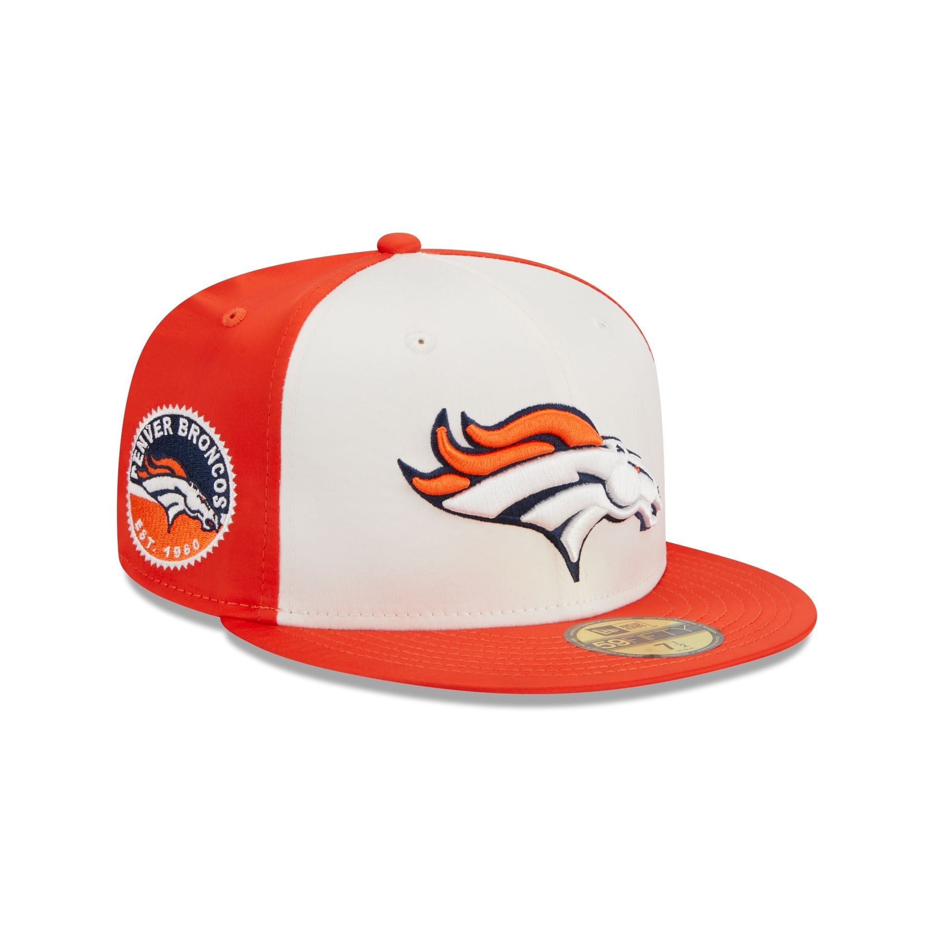 Denver Broncos Throwback Satin 59FIFTY Fitted Hat sold by New Era