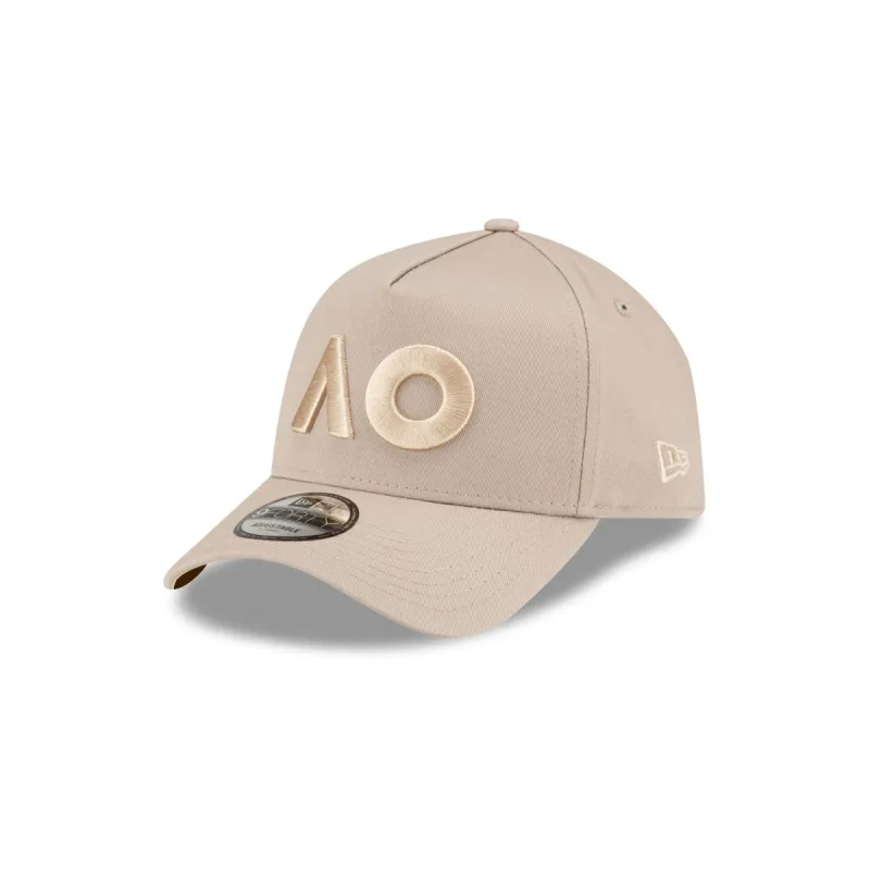 Australian Open Tan 9FORTY A-Frame Adjustable Hat sold by New Era