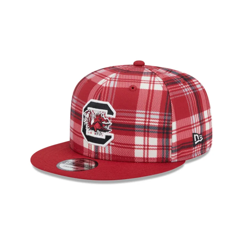 South Carolina Gamecocks Plaid 9FIFTY Snapback Hat sold by New Era