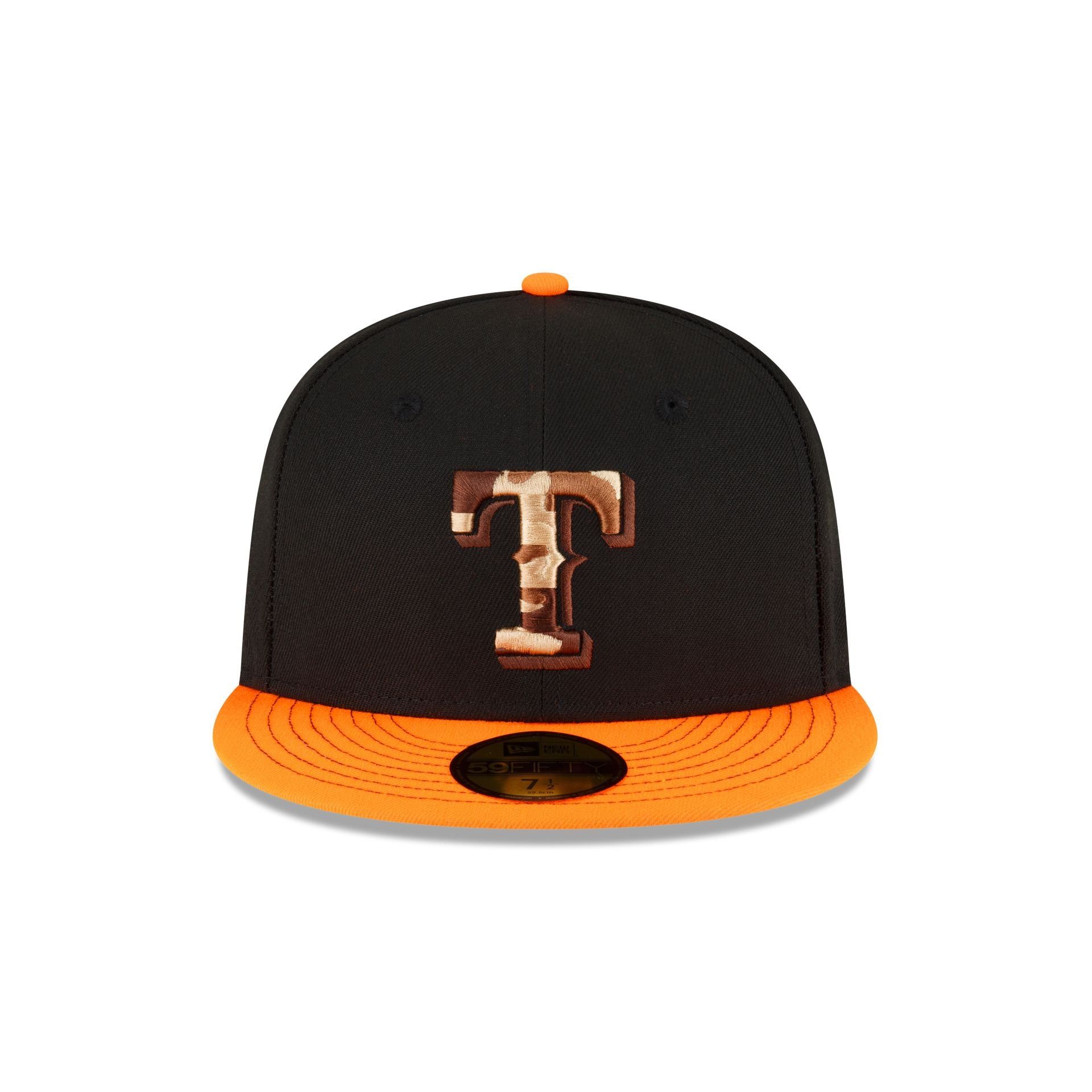Just Caps Orange Visor Texas Rangers 59FIFTY Fitted Hat sold by New Era product image thumbnail 2