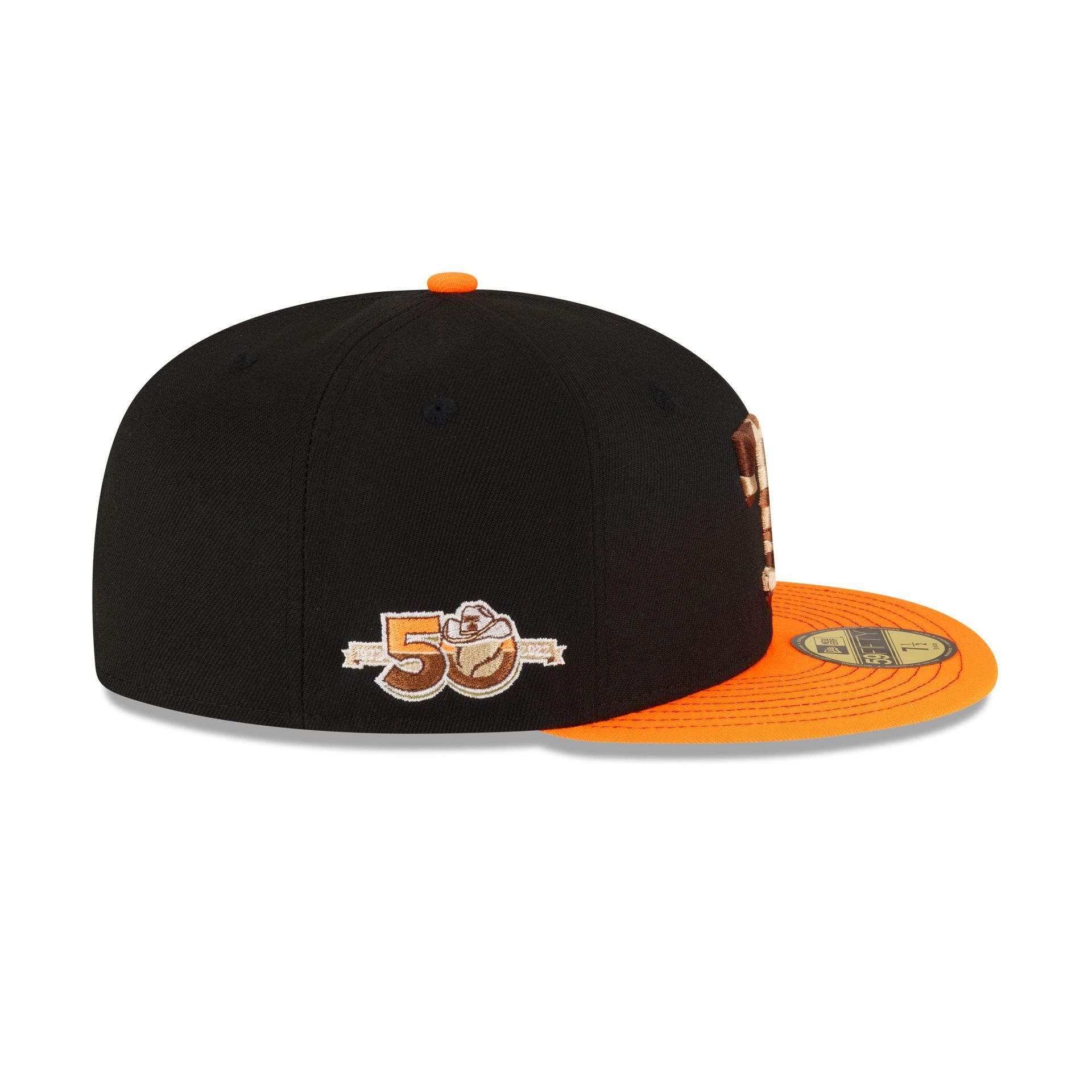Just Caps Orange Visor Texas Rangers 59FIFTY Fitted Hat sold by New Era product image thumbnail 4