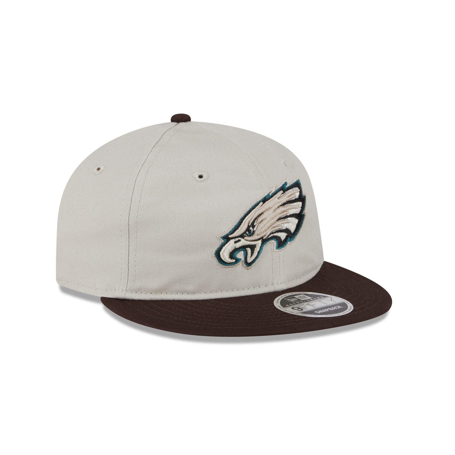 Philadelphia Eagles Two Tone Taupe Retro Crown 9FIFTY Snapback Hat sold by New Era product image thumbnail 3