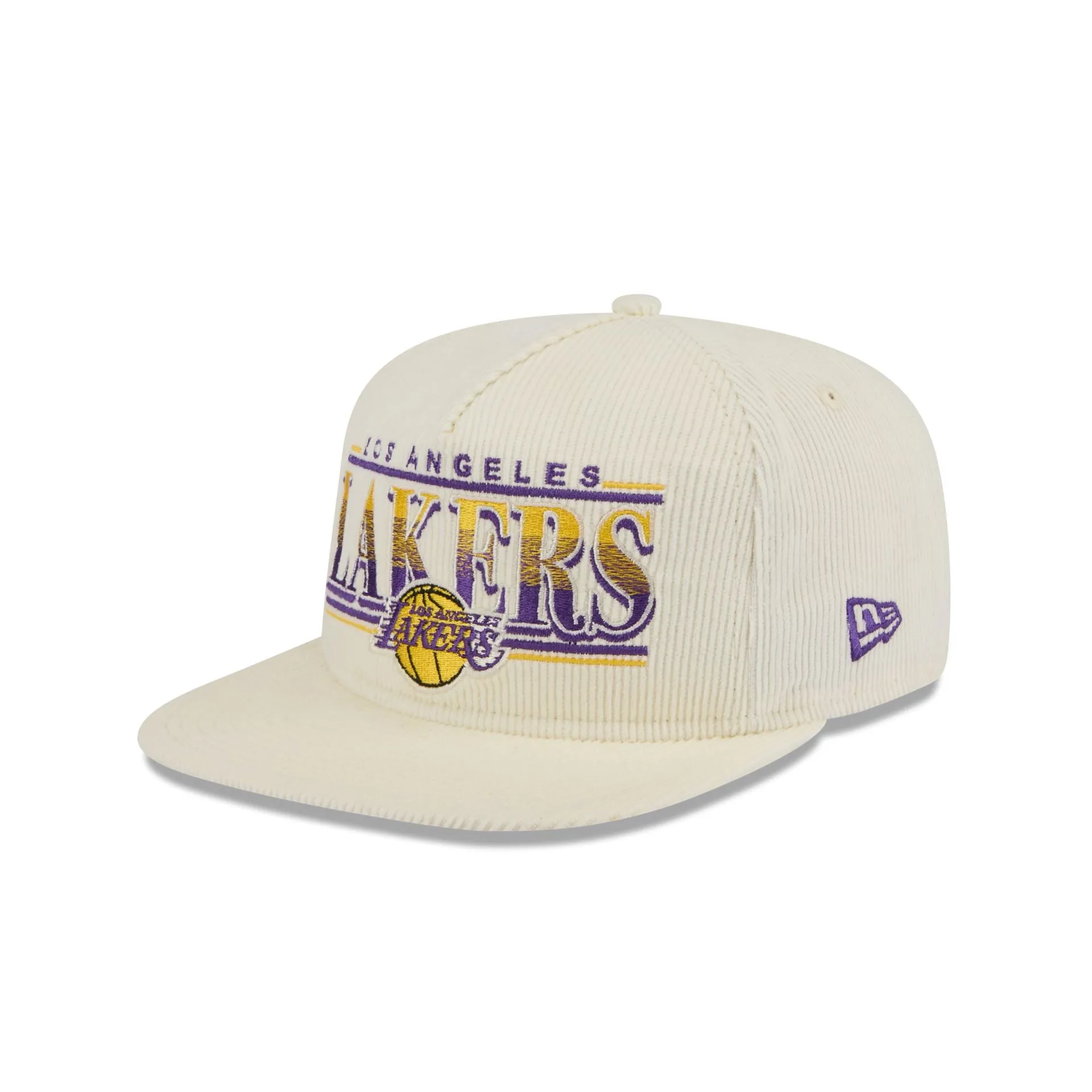 Los Angeles Lakers Throwback Corduroy Golfer Hat sold by New Era product image thumbnail 3