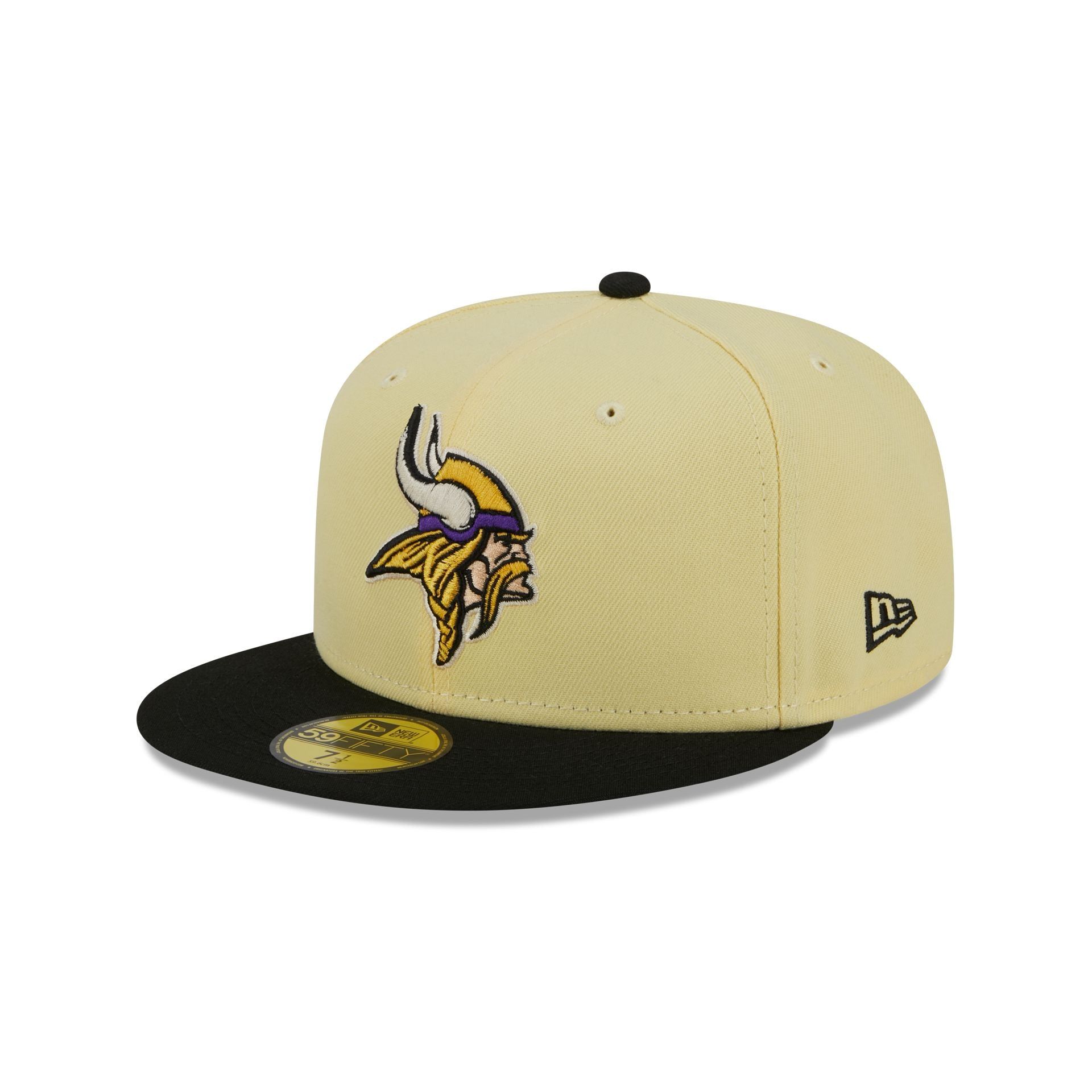 Minnesota Vikings Soft Yellow 59FIFTY Fitted Hat sold by New Era