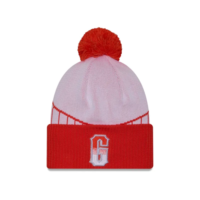 San Francisco Giants City Connect Pom Knit Hat sold by New Era