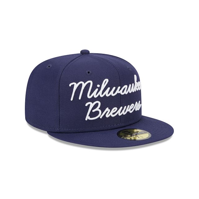 Milwaukee Brewers Fairway Script 59FIFTY Fitted Hat sold by New Era product image thumbnail 3