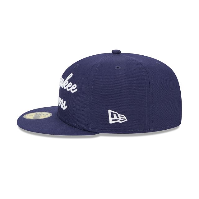 Milwaukee Brewers Fairway Script 59FIFTY Fitted Hat sold by New Era product image thumbnail 4