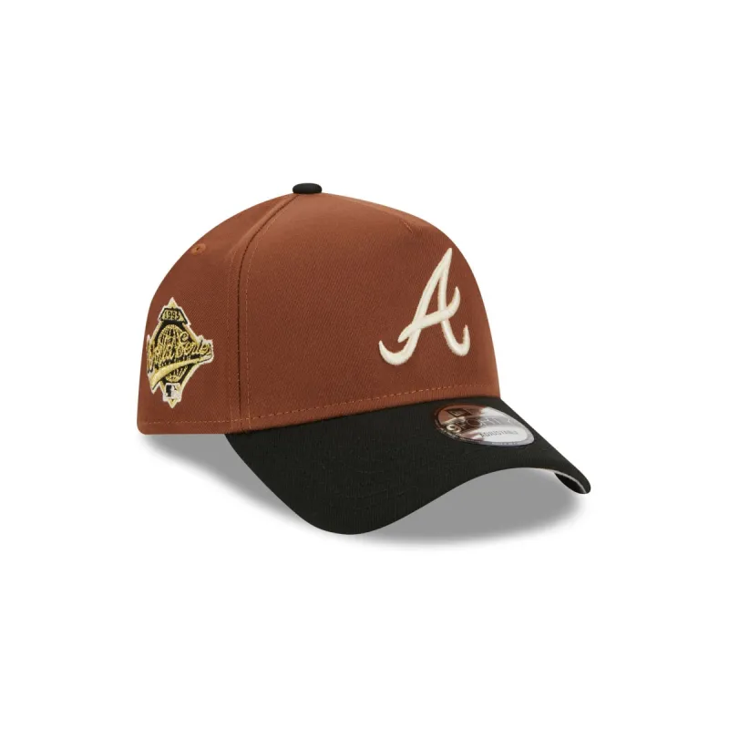 Atlanta Braves Harvest 9FORTY A-Frame Snapback Hat sold by New Era