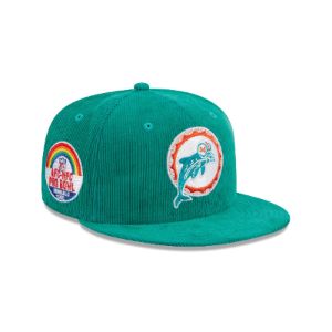 Miami Dolphins Throwback Corduroy 59FIFTY Fitted Hat sold by New Era