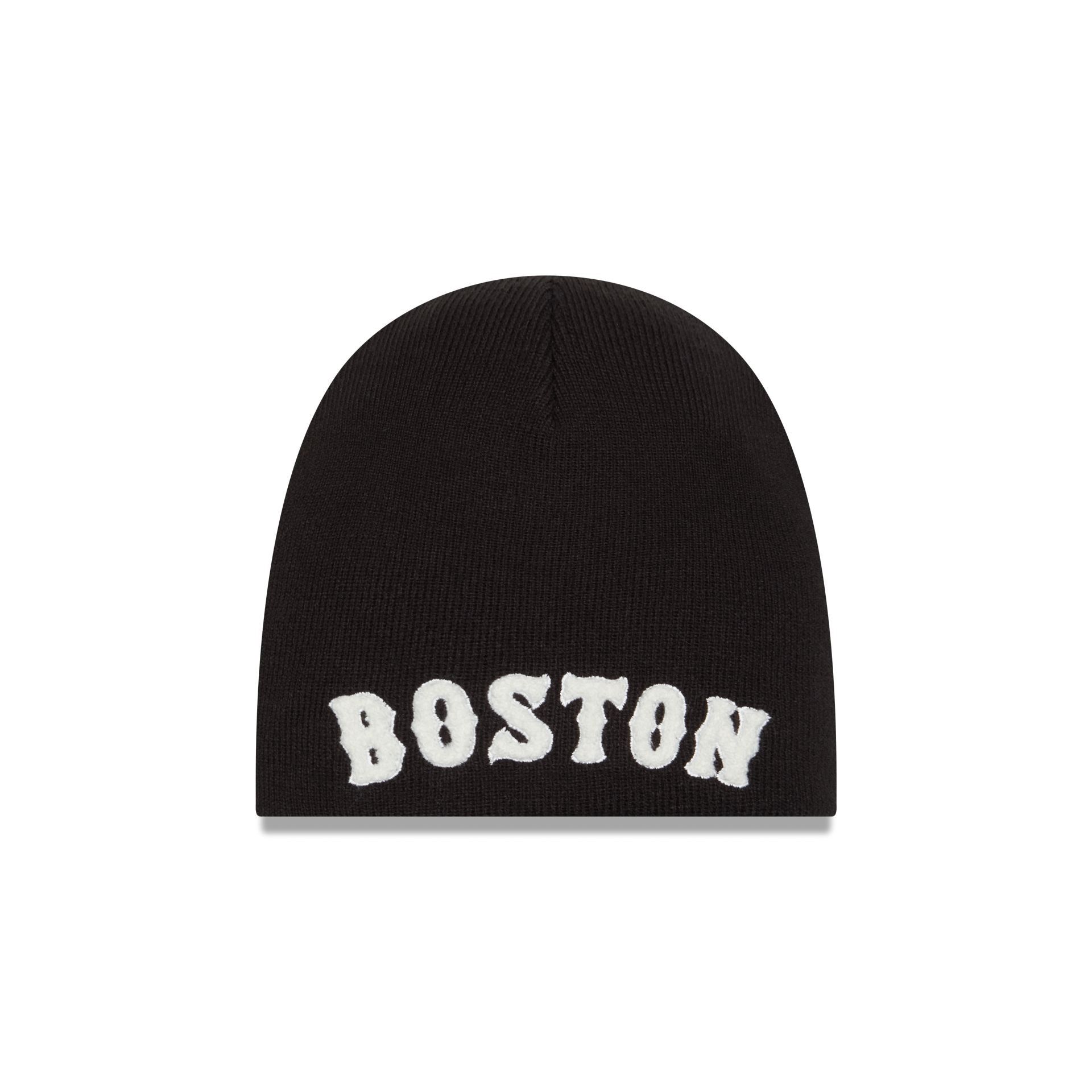 Boston Red Sox Chenille Script Knit Hat sold by New Era