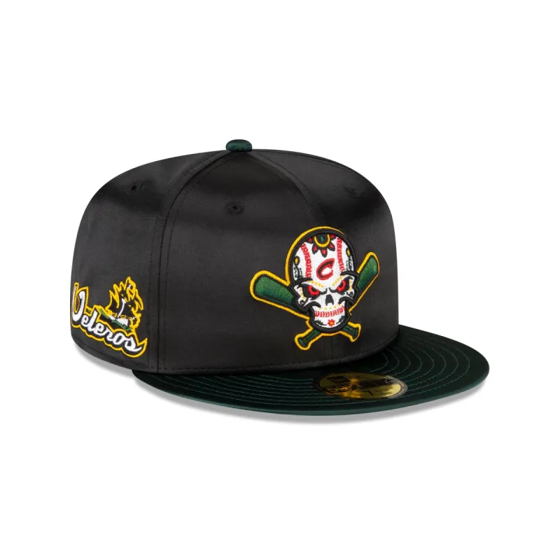 Columbus Clippers Black Satin 59FIFTY Fitted Hat sold by New Era