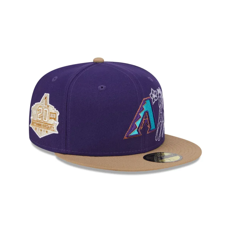 Arizona Diamondbacks Western Khaki 59FIFTY Fitted Hat sold by New Era