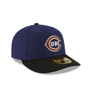 Chicago Cubs Navy Low Profile 59FIFTY Fitted Hat sold by New Era