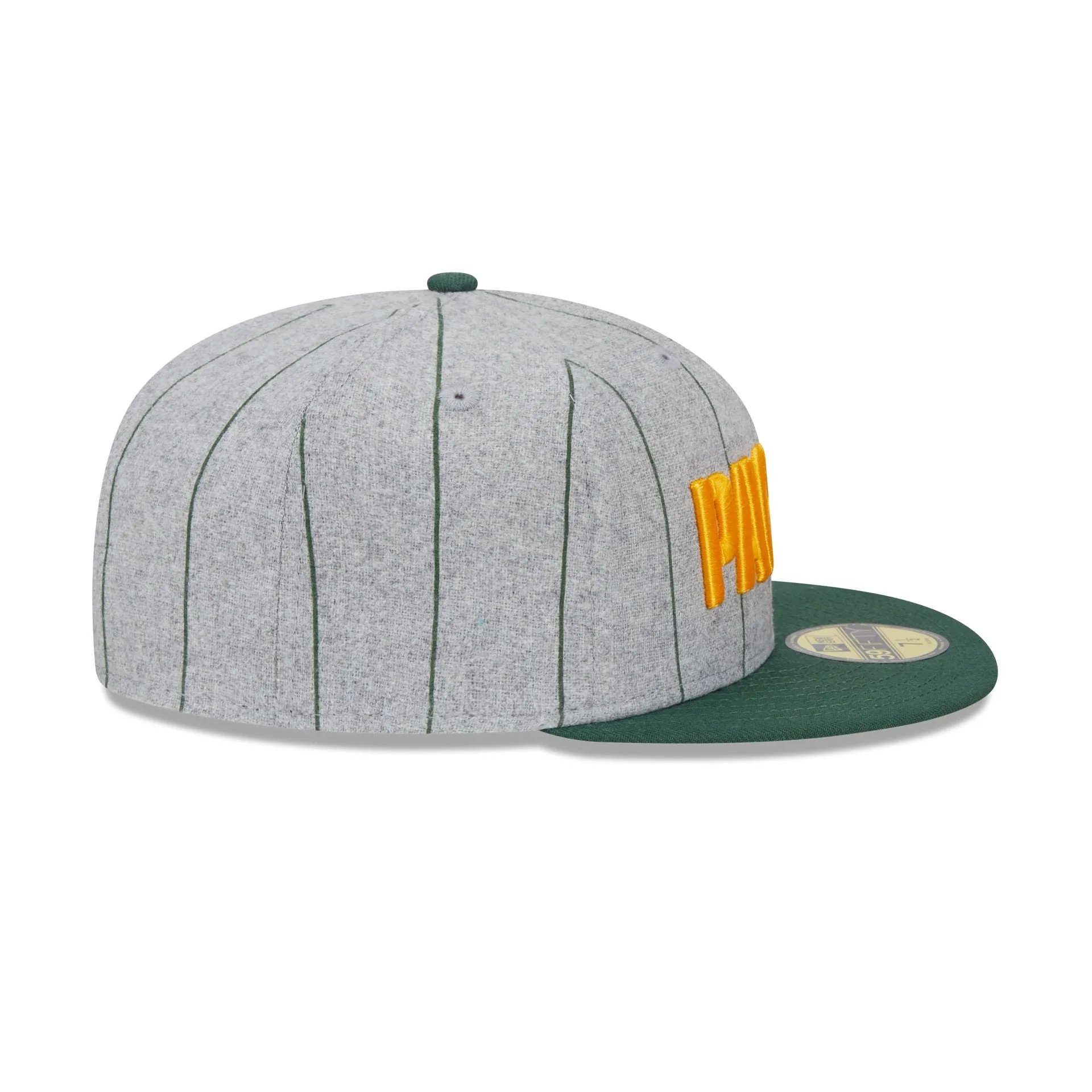Green Bay Packers Heather Pinstripe 59FIFTY Fitted Hat sold by New Era product image thumbnail 5